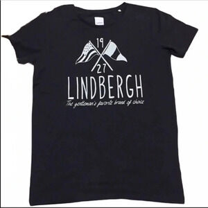 Lindbergh 1927 Black Shortsleeve T-shirt Large